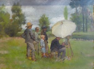 Lothar von Seebach, Le peintre en plein air, 1853-1930. 